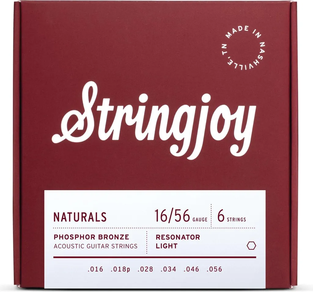 Cordes guitare à résonateur Stringjoy anti-frise phosphor bronze 16-56