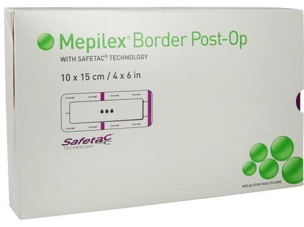 MEPILEX Border Post-operatief verband, zelfklevend, 10x15 Productafbeelding 