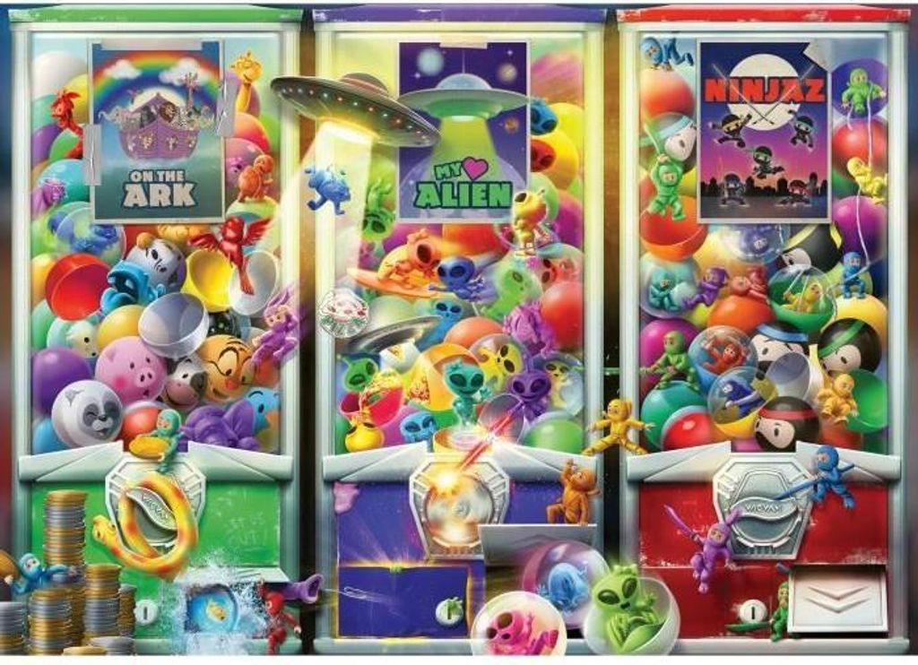 1000 Teile Puzzle Tiere, Aliens und Ninjas, ab 14 Jahren, hochwertiges Puzzle, viele, 12001482, Ravensburger