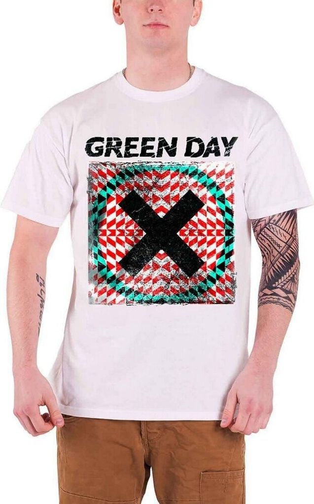 Green Day - "Xllusion" T-Shirt für Herren/Damen Uni RO1216 (XL) (Weiß)