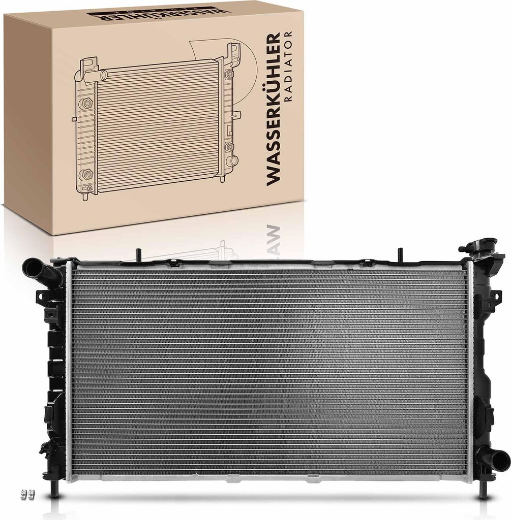 Frankberg 1x Kühler Wasserkühler Motorkühler für Chrysler Voyager 4 Dodge Caravan RG Bj ab 2005