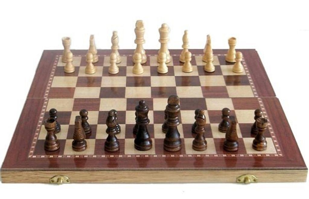 Sedco Holzschach 96 C02 Schwarz/Weiß 29x29 cm Produktbild 