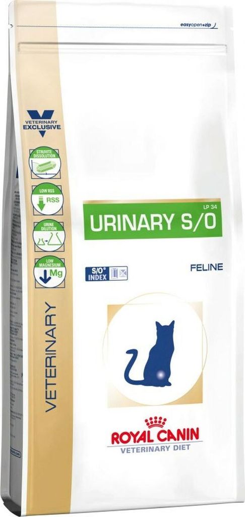A bag of Royal Canin Veterinary Diet cat food.