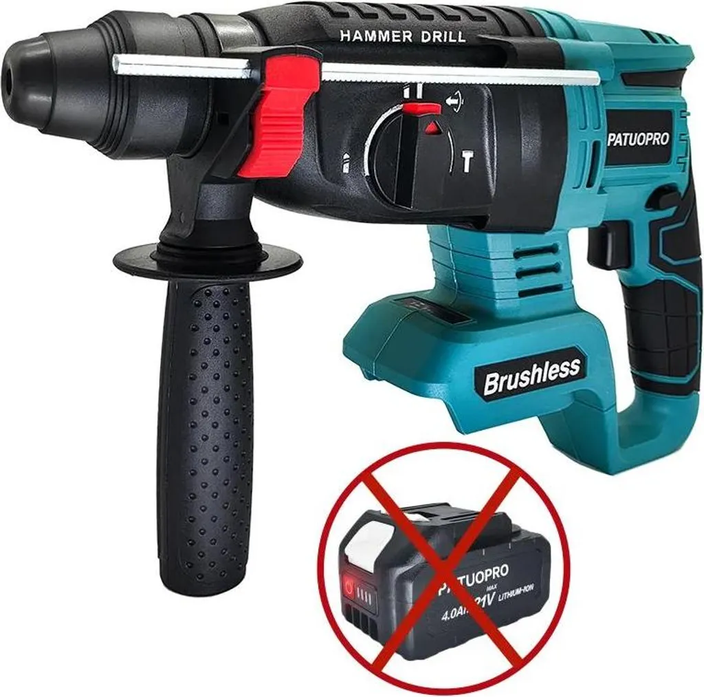 Martello Perforatore Brushless 18V - 4 Funzioni per Cemento e Pietra