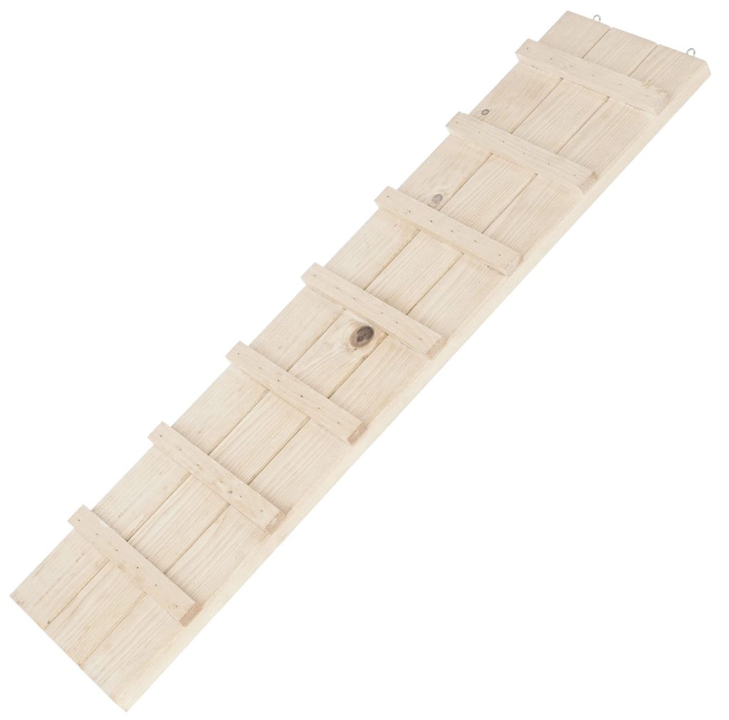 Hühnerleiter aus Holz, 75 x 18 x 3 cm