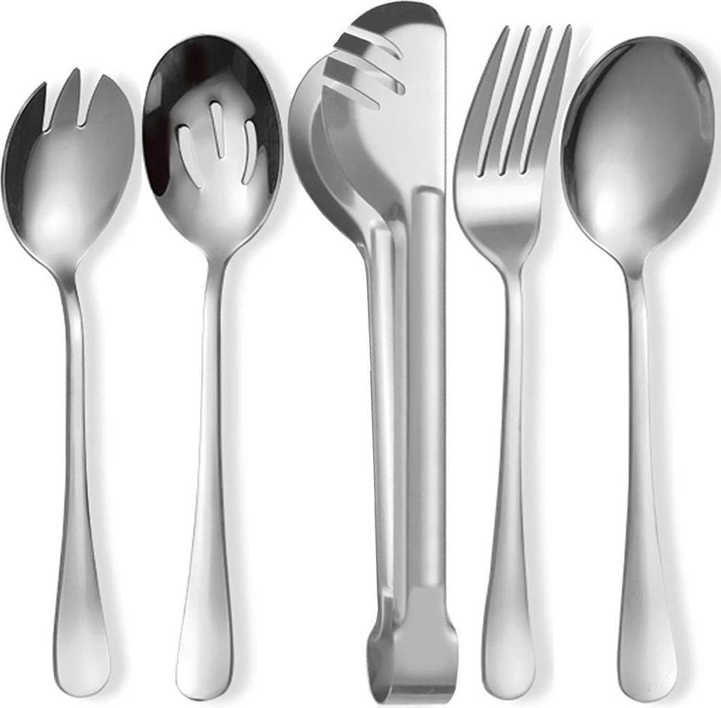 Salatbesteckset - Edelstahl - 5 Teile
