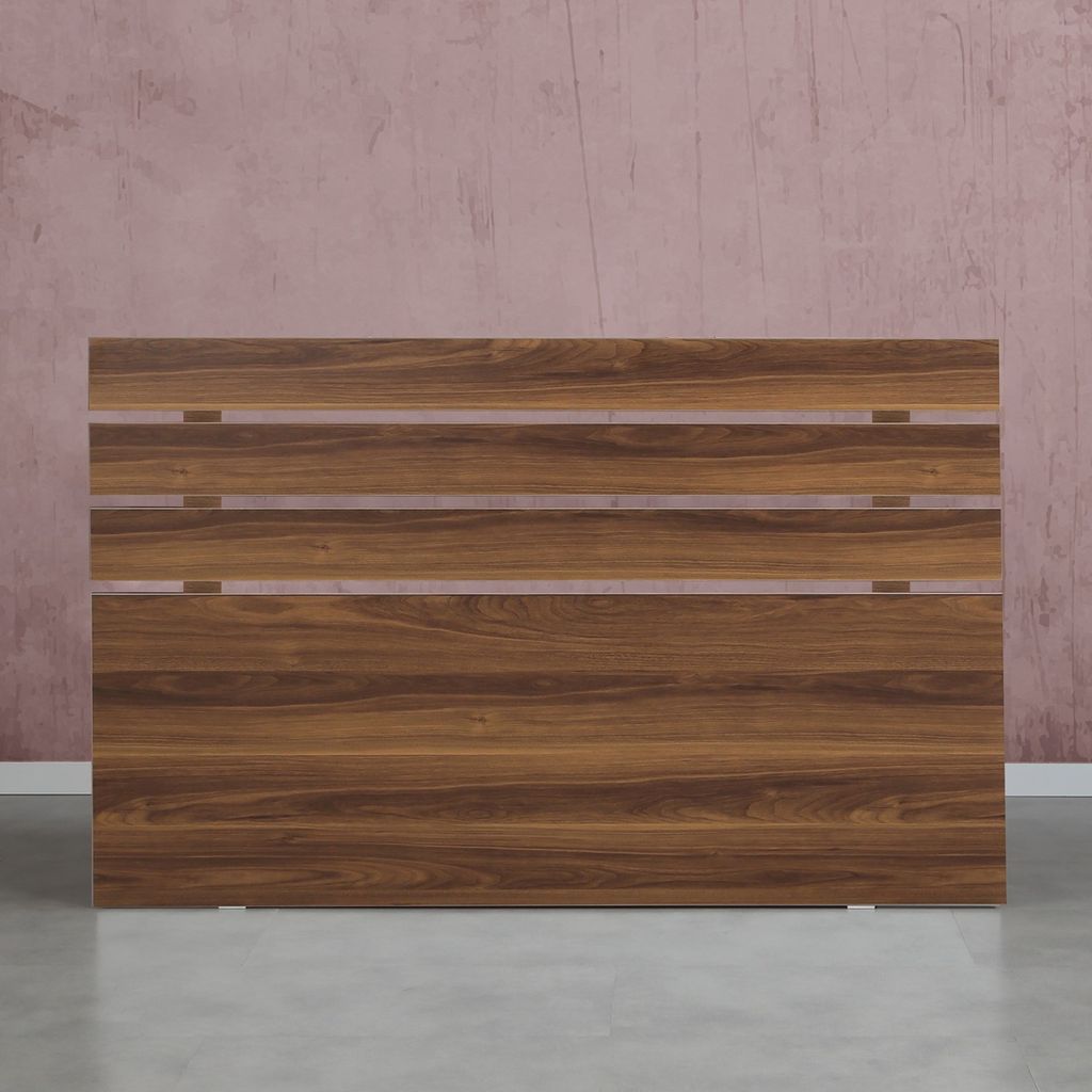 Skye Decor, Fuga- Fuga 140LK CMY, Nussbaumfarbe, Kopfteile, 100x140x3 cm, 100% Melaminbeschichtete Partikelplatte