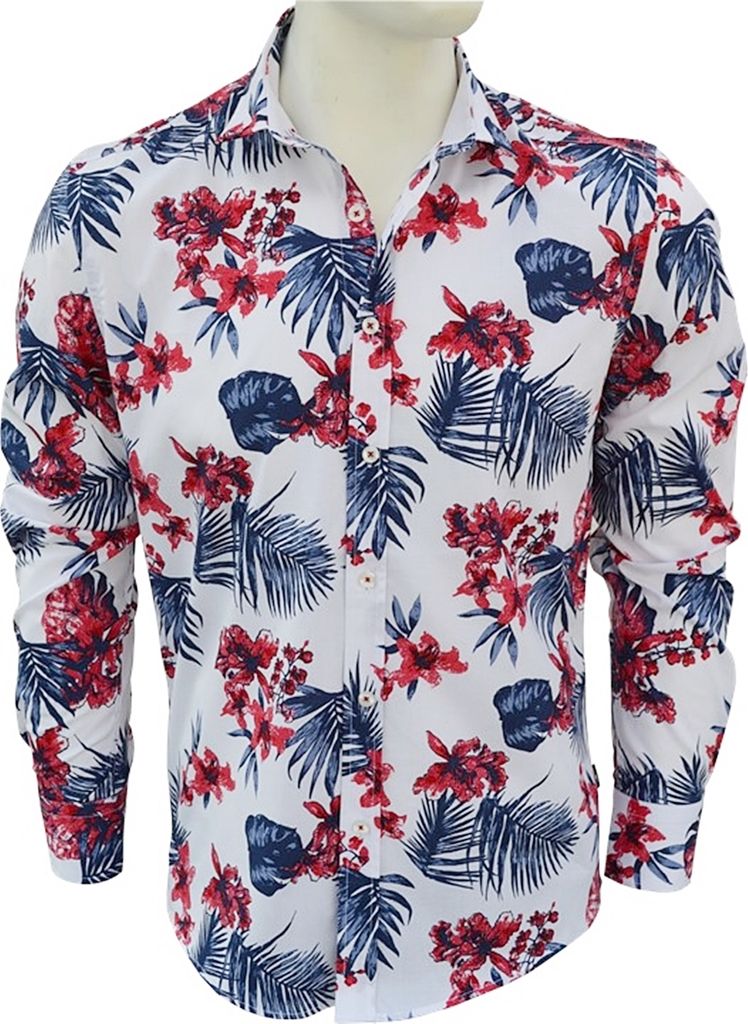 Brandneu Modisches Herrenhemd CARISMA floralem Print CRM8394 XXL