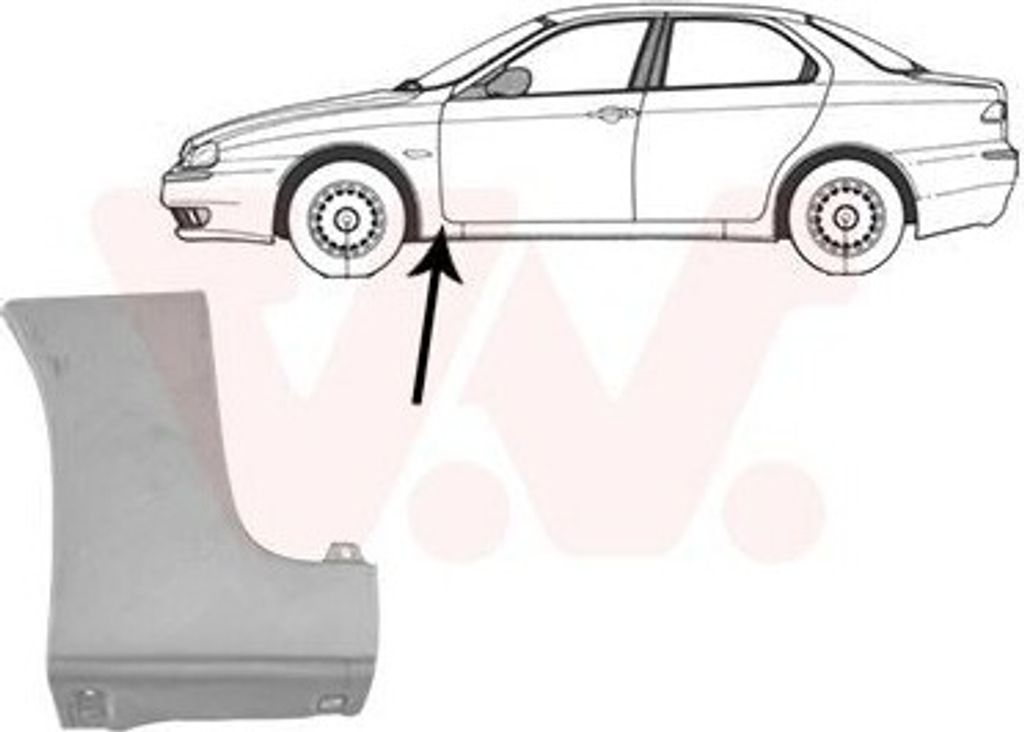VAN WEZEL 0156155 Kotflügel Vorne Links für ALFA ROMEO 156 (932) 156 Sportwagon (932)
