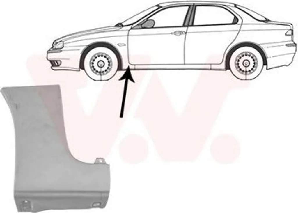 Aile Avant Gauche de Rechange pour ALFA ROMEO 156 Sportwagon (932) Acier