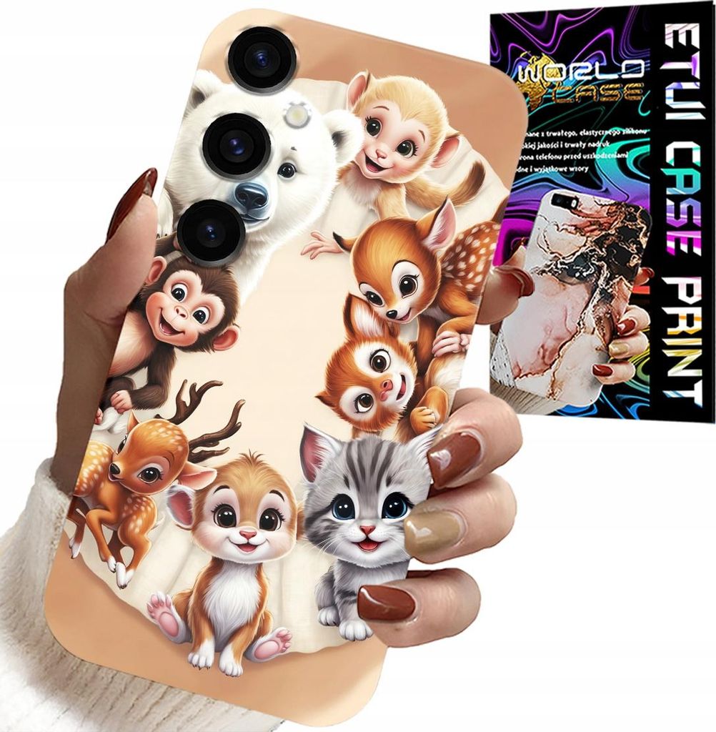 Gehäuse Für Samsung Galaxy A05S - Kinderrücken Im Wald Tiere Fall