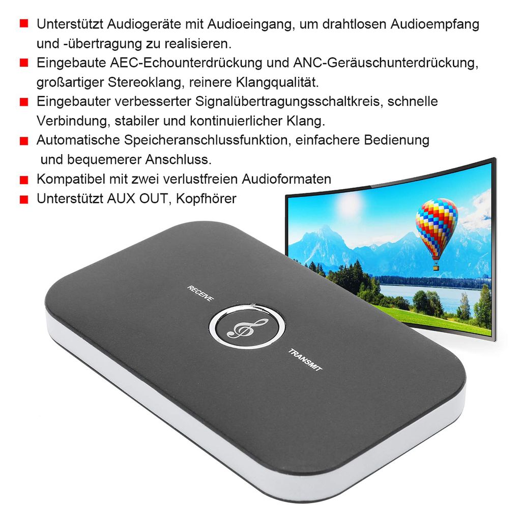 Bluetooth 5.0 Audio-Receiver – Mit NFC, RCA & 3,5 Mm Anschlüssen – Macht Alte Stereoanlagen & Lautsprecher Kabellos