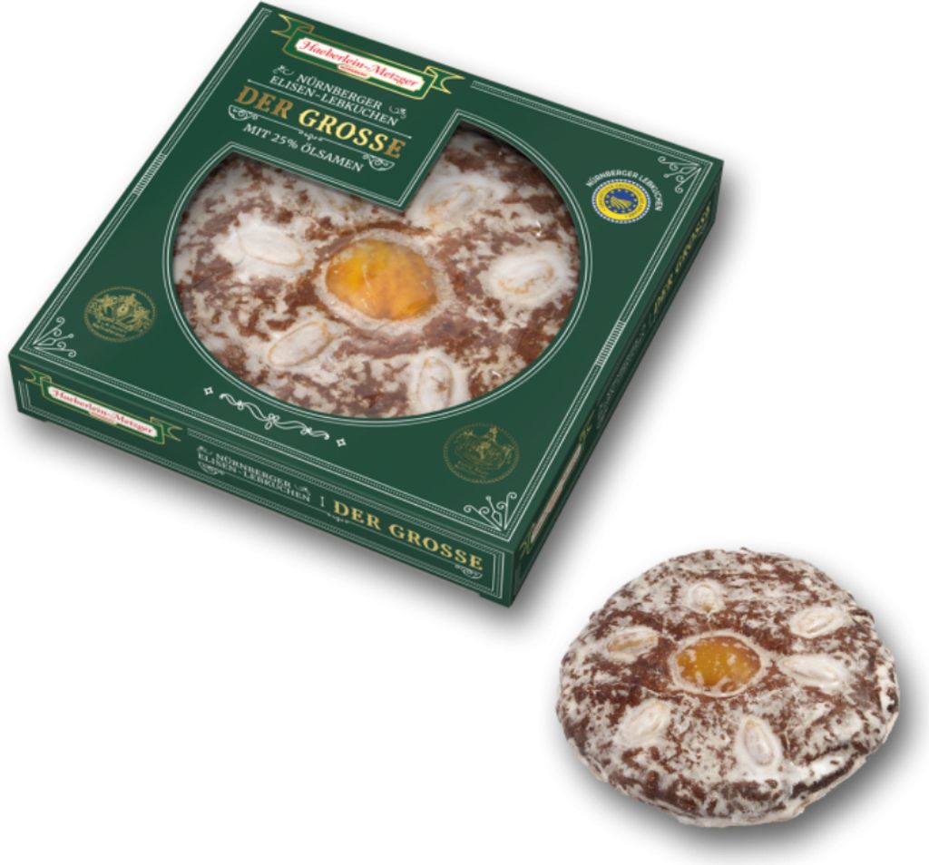 Haeberlein Der Grosse Elisenlebkuchen glazovaný a špikovaný Obrázek produktu 