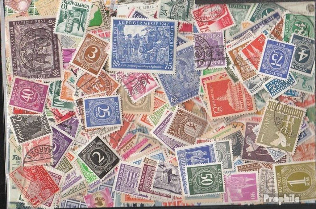 Briefmarken Alliierte Besetzung in Deutschland 500 verschiedene Marken