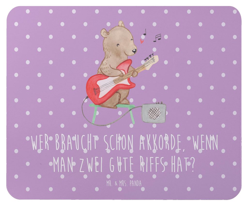 Mr. & Mrs. Panda Mouse Pad E-Gitarre Zwei Riffs - Lavendeltraum - Geschenk, Rockmusik, Mousepad, Geschenke, Musiker, pc, Musikstil, mauspad, Instru...