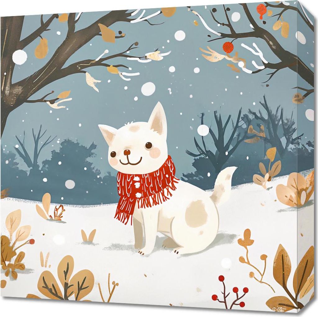Bild 50x50cm Schneefreund