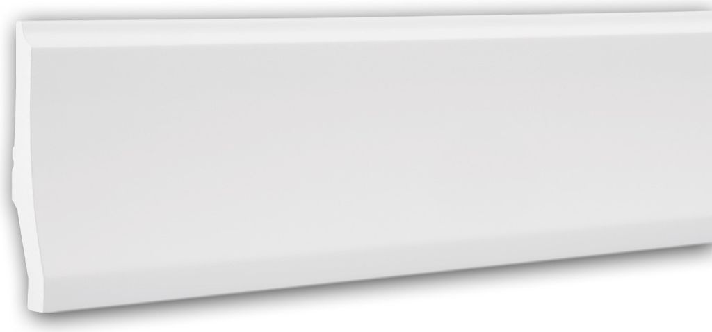 PROFHOME 153104 Sockelleiste Fußleiste Stuckleiste aus Polyurethan 2 m