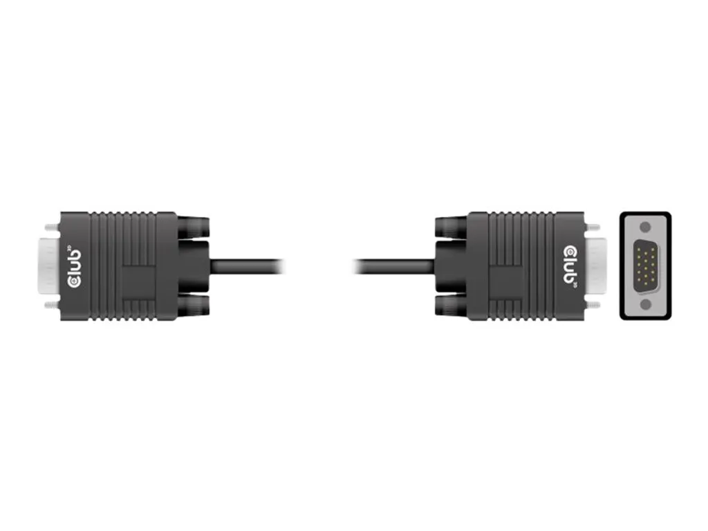 Club3D Cavo VGA 3m Bidirezionale - Video HD 1080p 28AWG Oro - 6