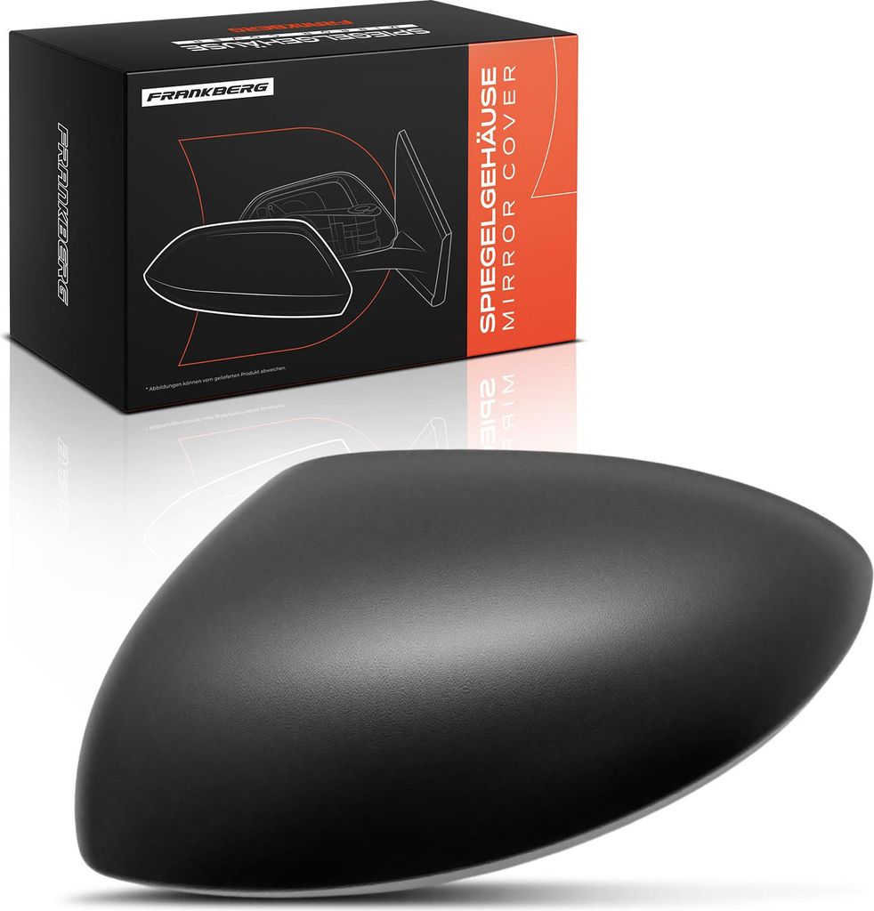 Frankberg 1x Abdeckung Außenspiegel Spiegelkappe Vorne Links für Dacia Jogger RK Logan III 3K Sandero III Bj ab 2021