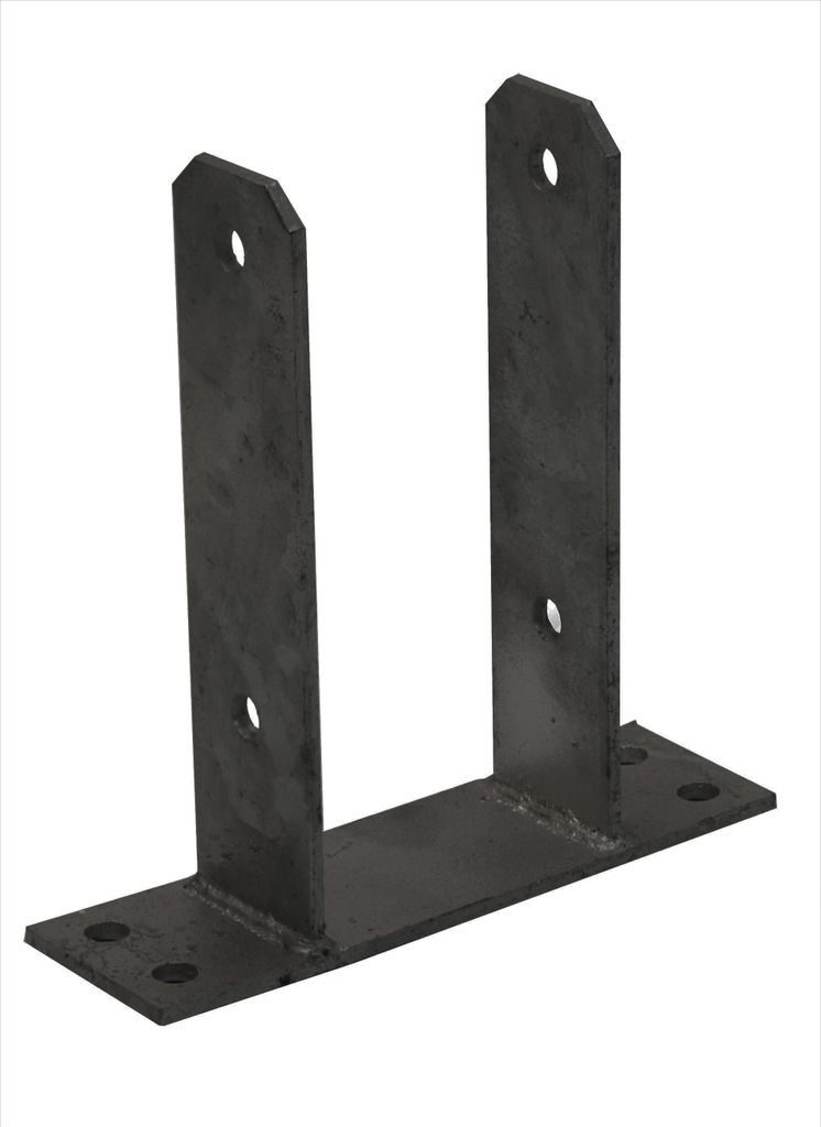 U-Pfostenträger Schwarz für 9 x 9 cm Pfosten – pro Stück Produktbild 