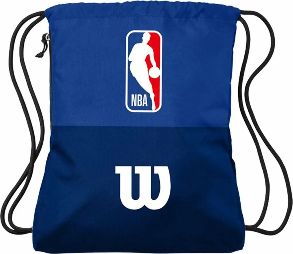 Sac à dos Wilson NBA DRV Cinch bleu : transport léger pour équipement