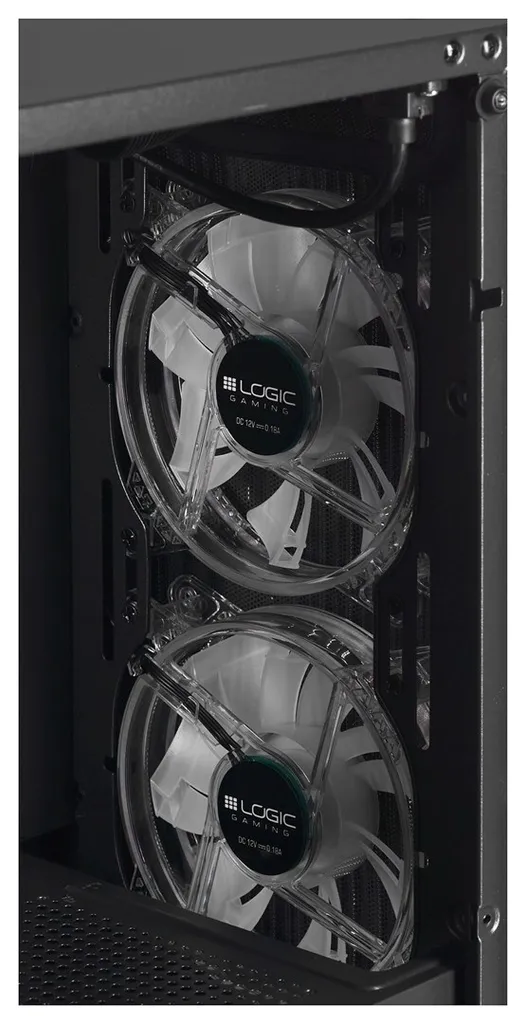 Logic Atos ARGB Boîtier PC Micro-ATX Mini Tour USB 3.0 Châssis Noir - 6