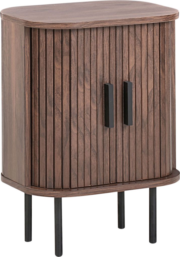 BELIANI Nachttisch Dunkelbraun MDF-Platte mit 2 Produktbild 
