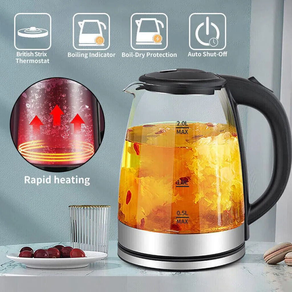 Bouilloire Électrique Familiale 2L - Parfaite pour Thé et Café