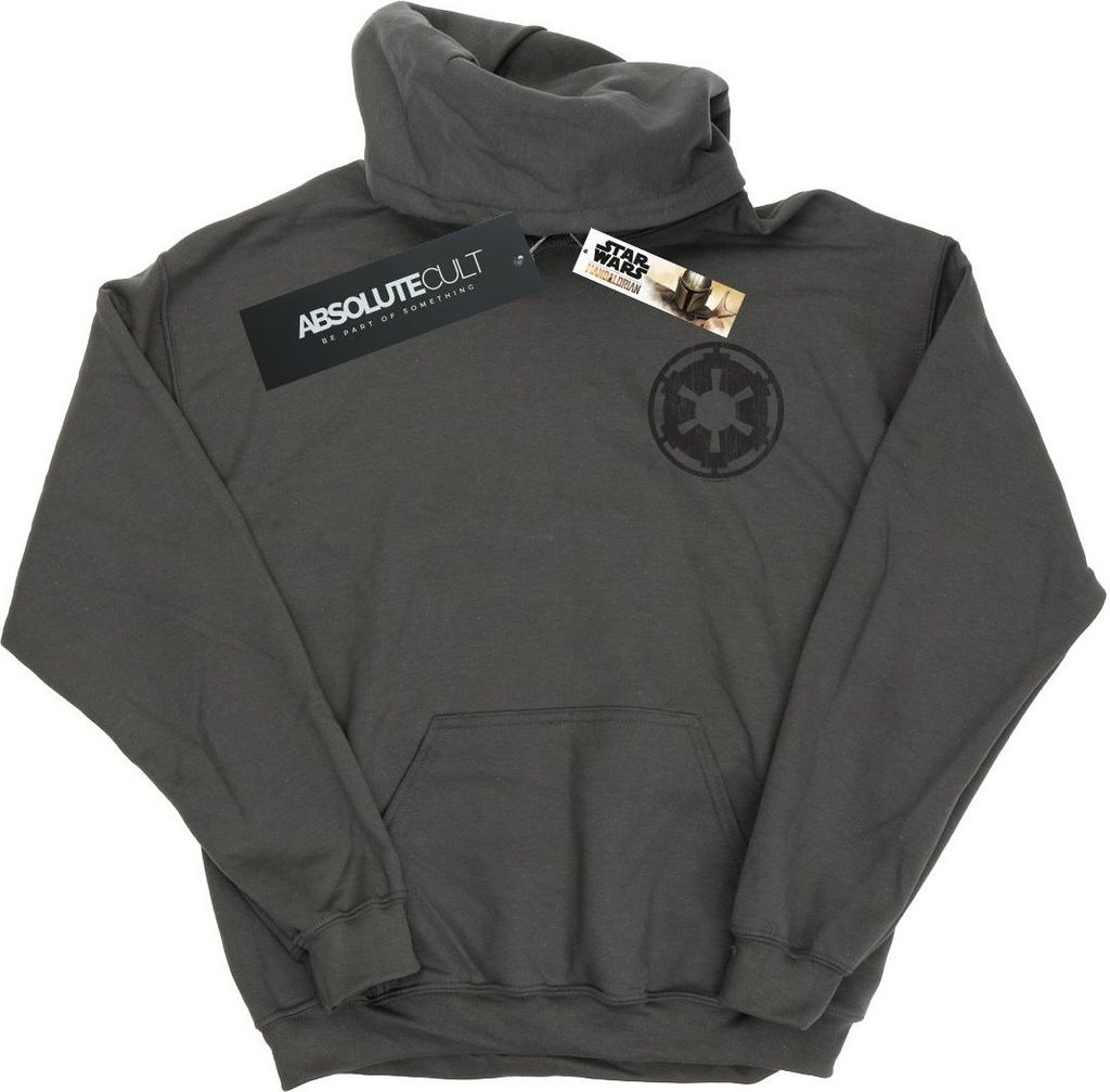 Star Wars - "The Mandalorian Galactic Empire" Kapuzenpullover für Herren BI18656 (S) (Holzkohle)