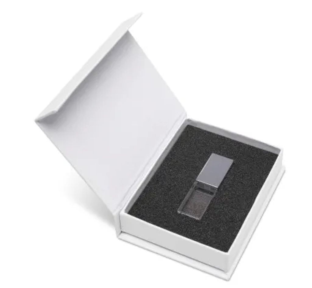 Sada: USB KRYSTAL strieborný 2.0 32GB, kombinácia sklo a Obrázok produktu 