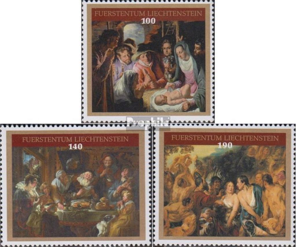 Briefmarken Liechtenstein 2015 Mi 1782-1784 (kompl.Ausg.) postfrisch Gemälde