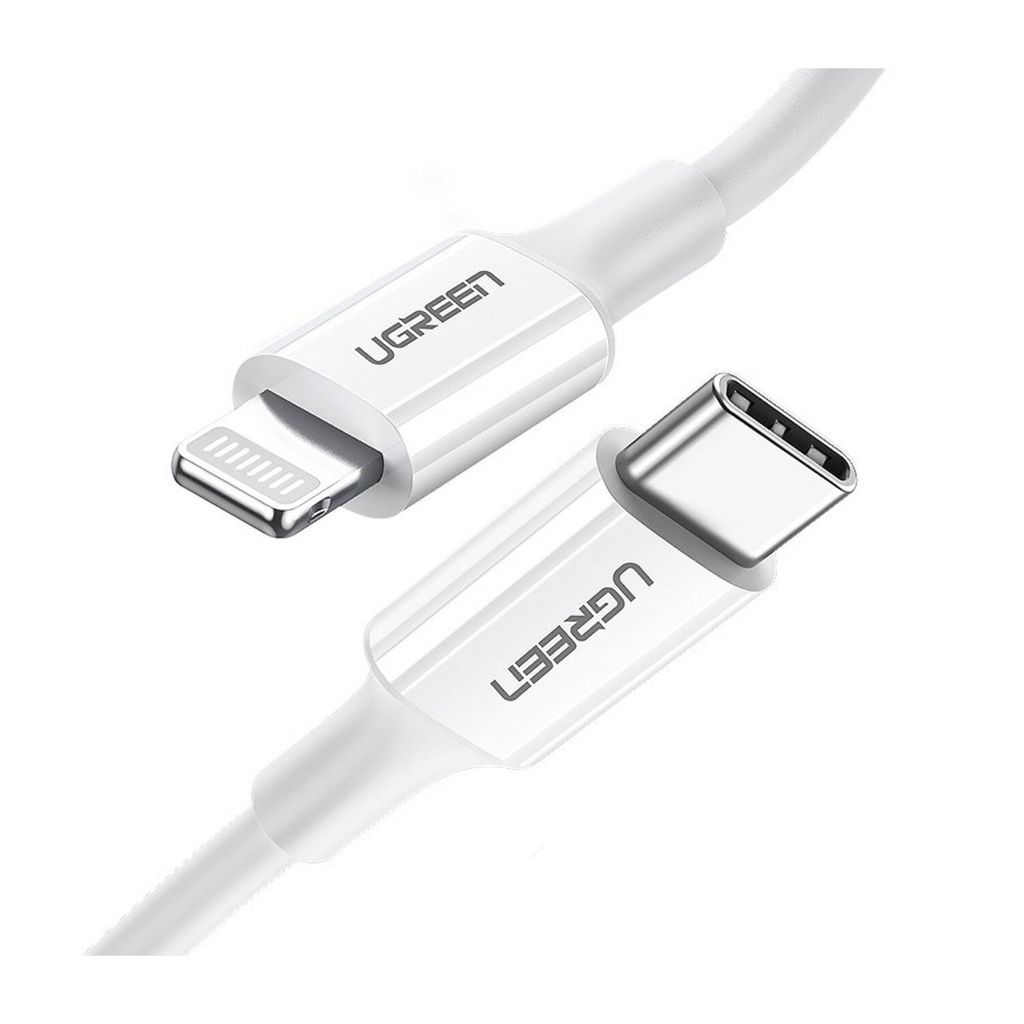 Ugreen 10493, 1 m, USB C, USB C/Lightning, Żeńska, Męska, Zdjęcie produktu 