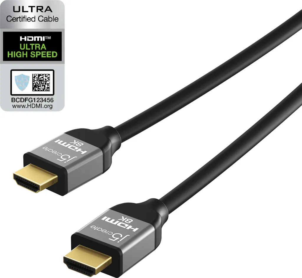 Câble HDMI 8K j5create JDC53-N pour Vidéoprojecteur et TV Connectée