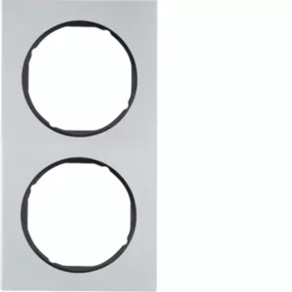 Berker 10122284 Rahmen Alu/schwarz Berker R.3