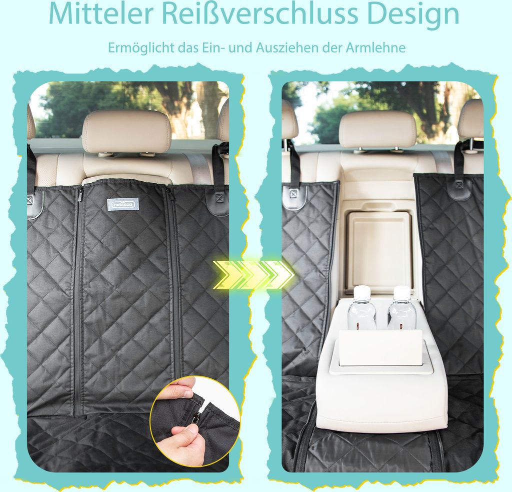 Hundedecke Auto Rückbank Wasserdicht, Rückbankschoner für Produktbild 4