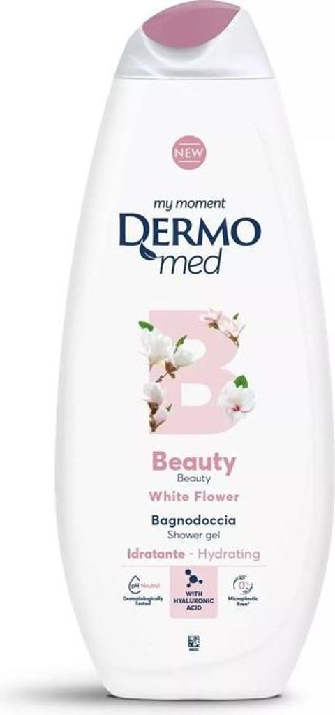 Gel douche Beauty White Flower 750ml - Dermomed Image du produit 