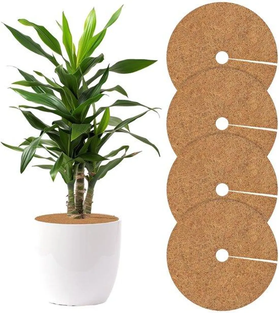 Stop mauvaises herbes et gel - Tapis de coco naturel 45 cm (4 unités)