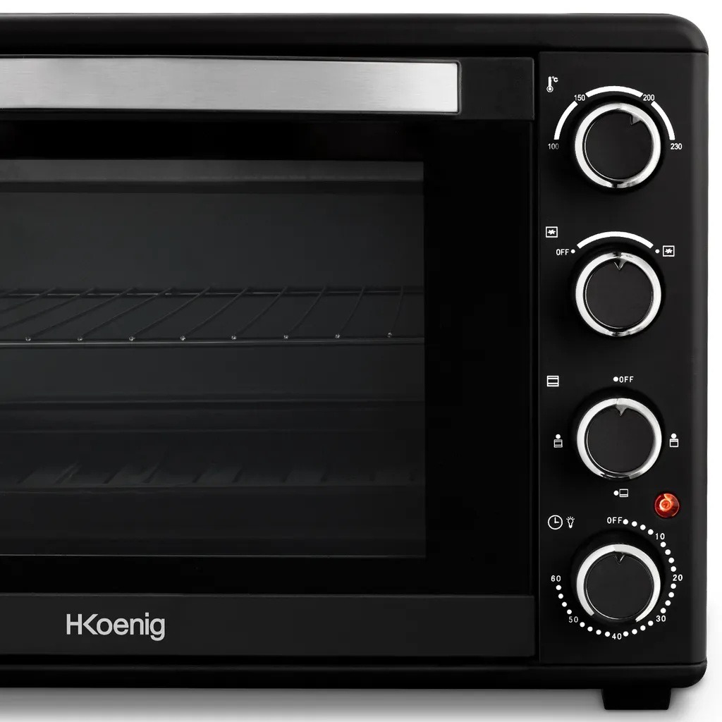 Four électrique 2000W HKoenig FO45 Réglable à 230°C avec 4 Modes Cuisson
