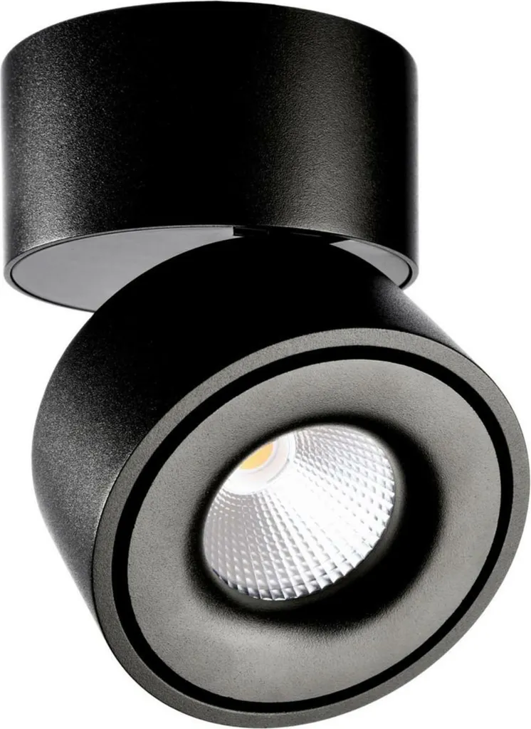 Plafonnier LED Puissant 2410lm : Éclairage efficace Noir 32W