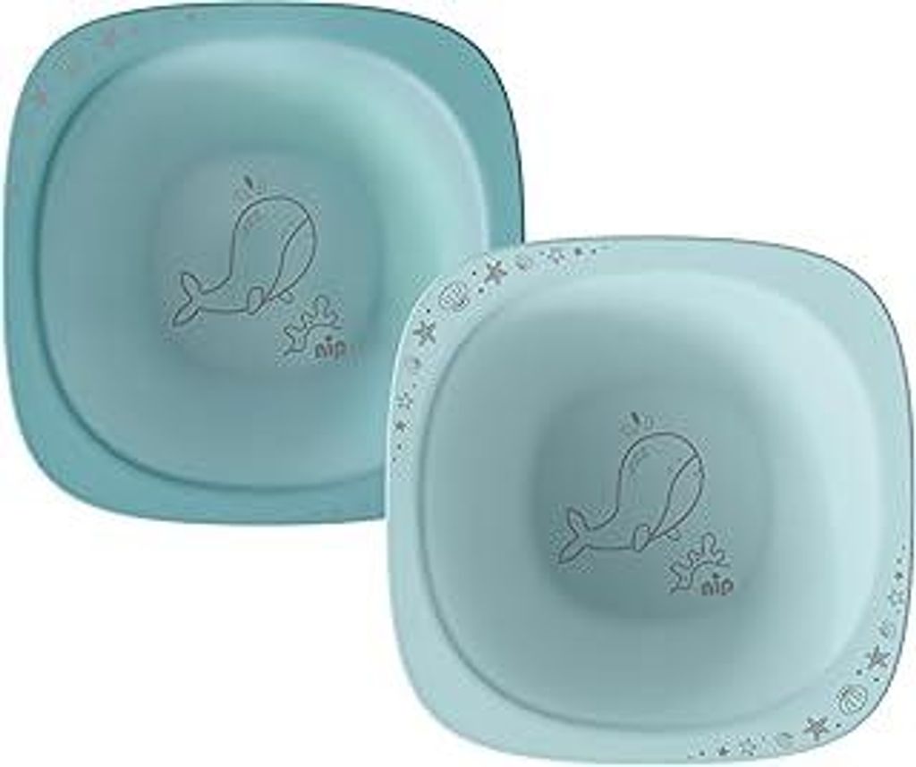 nip – Breischale | Nachhaltige und bruchfeste Babybrei Schüssel ab 4 Monaten. Ergonomische Baby Schüssel aus über 90% nachwachsenden Rohstoffe...