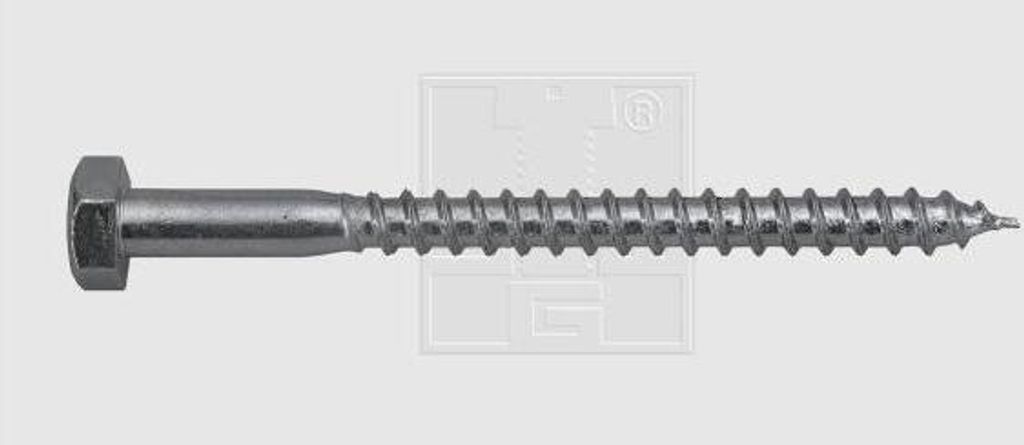 SWG Sechskant-Holzschraube DIN 571 6 x 70 mm VZ SW10 200 Stück