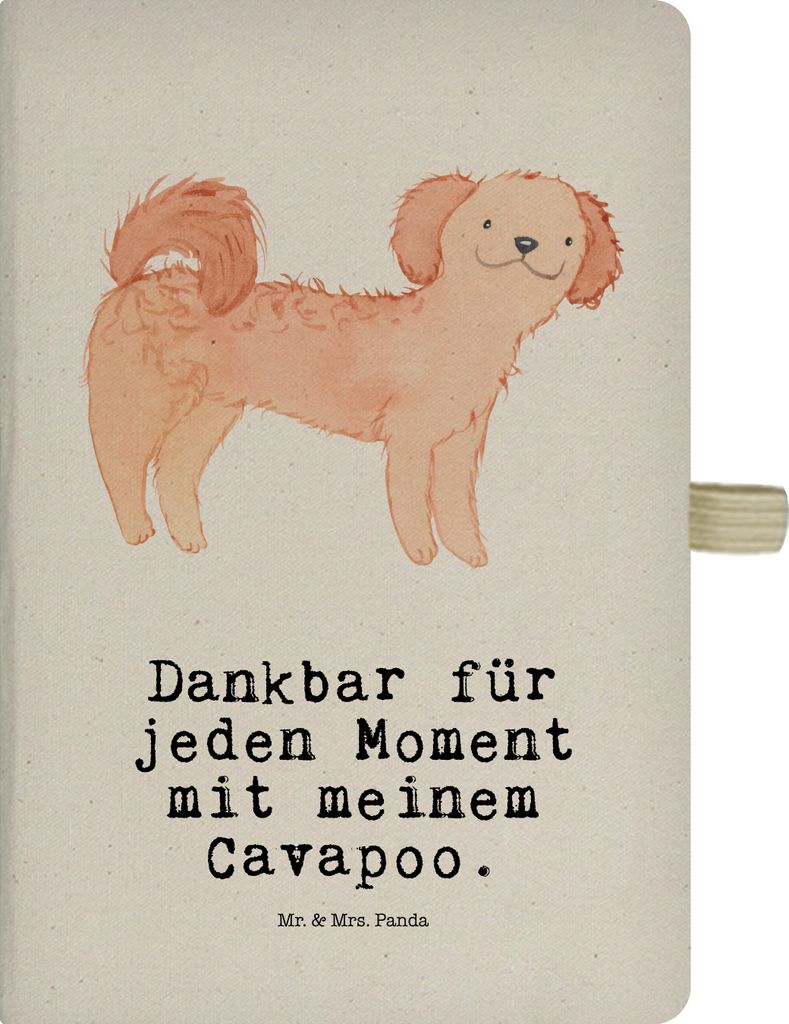 Mr. & Mrs. Panda Journal Cavapoo Moment - Transparent - Geschenk, notizbuch, Cavoodle, Skizzenbuch, a4, Kladde, Tagebuch
