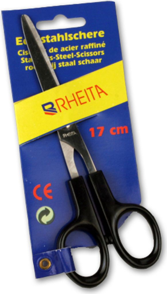 5x Allzweckschere / rostfrei / aus Edelstahl / Länge 17cm