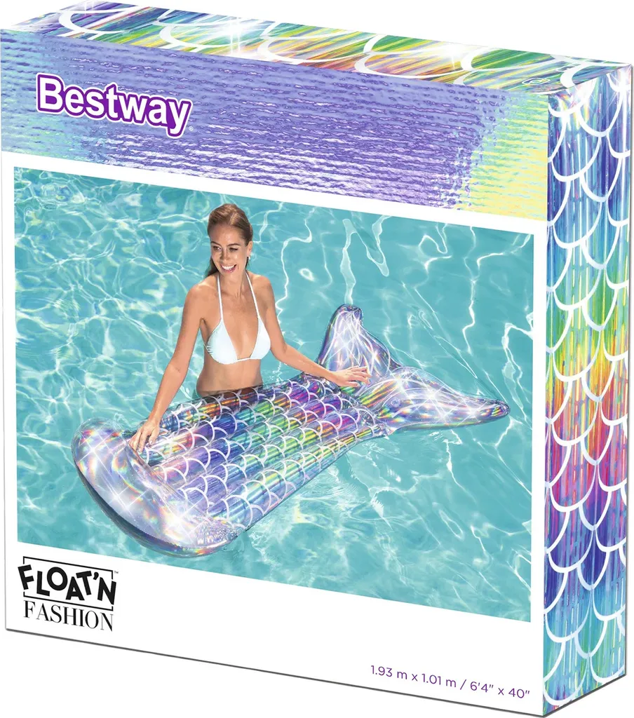 Bouée Géante Queue de Sirène Matelas Gonflable de Piscine Bestway - 24