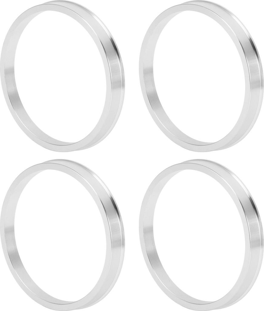 Radnaben-Zentrierringe OD 78,1 mm auf ID 70,6 mm Räderzentrumswelle Stoßdämpfende Nabenringe aus Aluminiumlegierung Silberfarben Langlebig