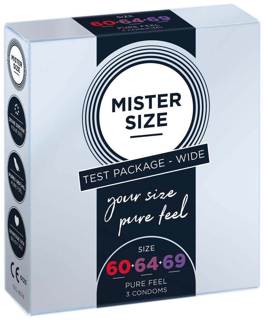 3x Mister Size Kondome Probierset 60 / 64 / 69 mm - Produktbild 