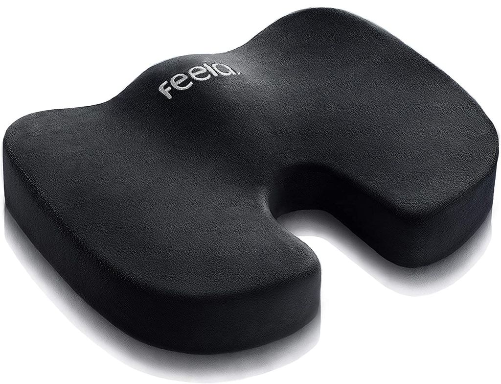 Ergotopia Stuhlkissen orthopädisches Sitzkissen für Bürostuhl oder Auto zur  Druckentlastung, erhöht Sitzkomfort - fördert die Durchblutung - entlastet  Rücken