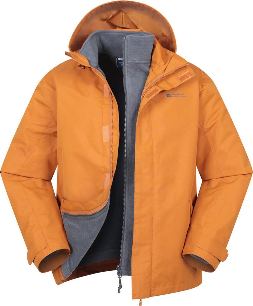 Mountain Warehouse - "Fell II" Jacke 3 in 1 für Herren MW1379 (XXL) (Dunkel Orange)