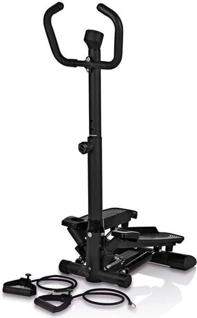 Stepper Fitness avec Barre d'Appui Stable pour Sport à la Maison sans Choc