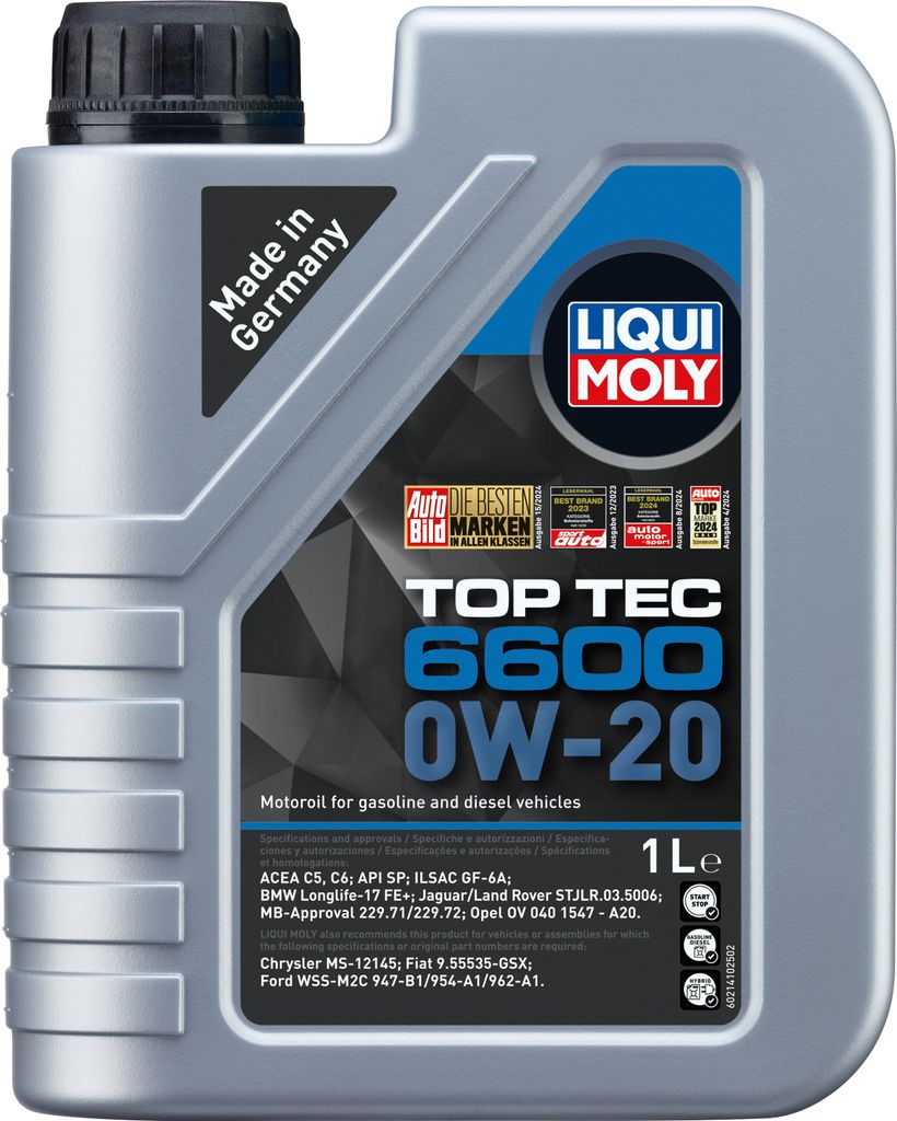 LIQUI MOLY Top Tec 6600 0W-20 Motoröl 1 l Produktbild 